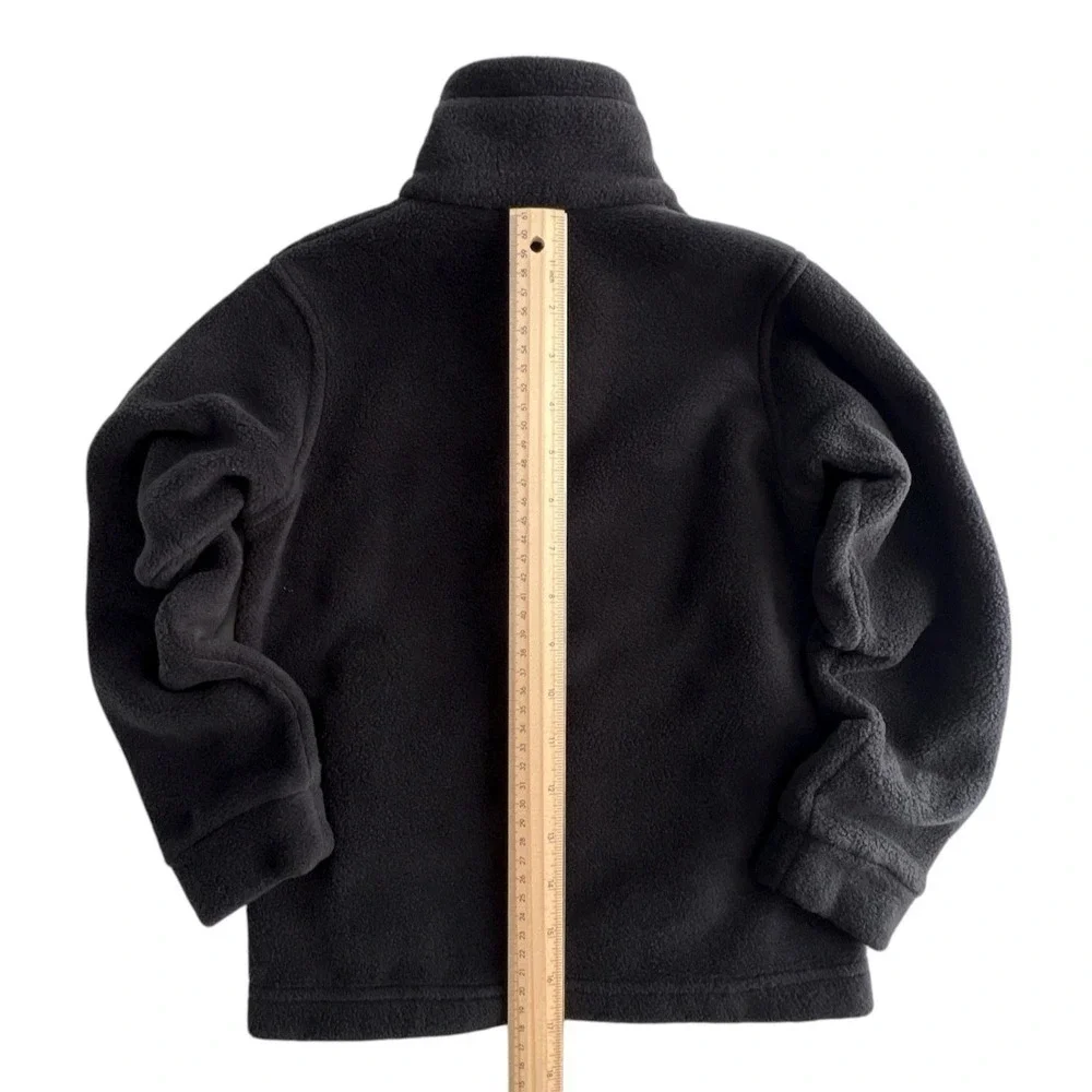 Columbia Jacket XXS 4/5 Boys Fleece  Black Blue Full Zip Soft Warm Youth